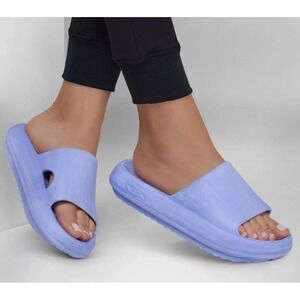 Skechers Women Slides Foamies Arch Fit Horizon Sandals Shoes Size 10 Periwinkle